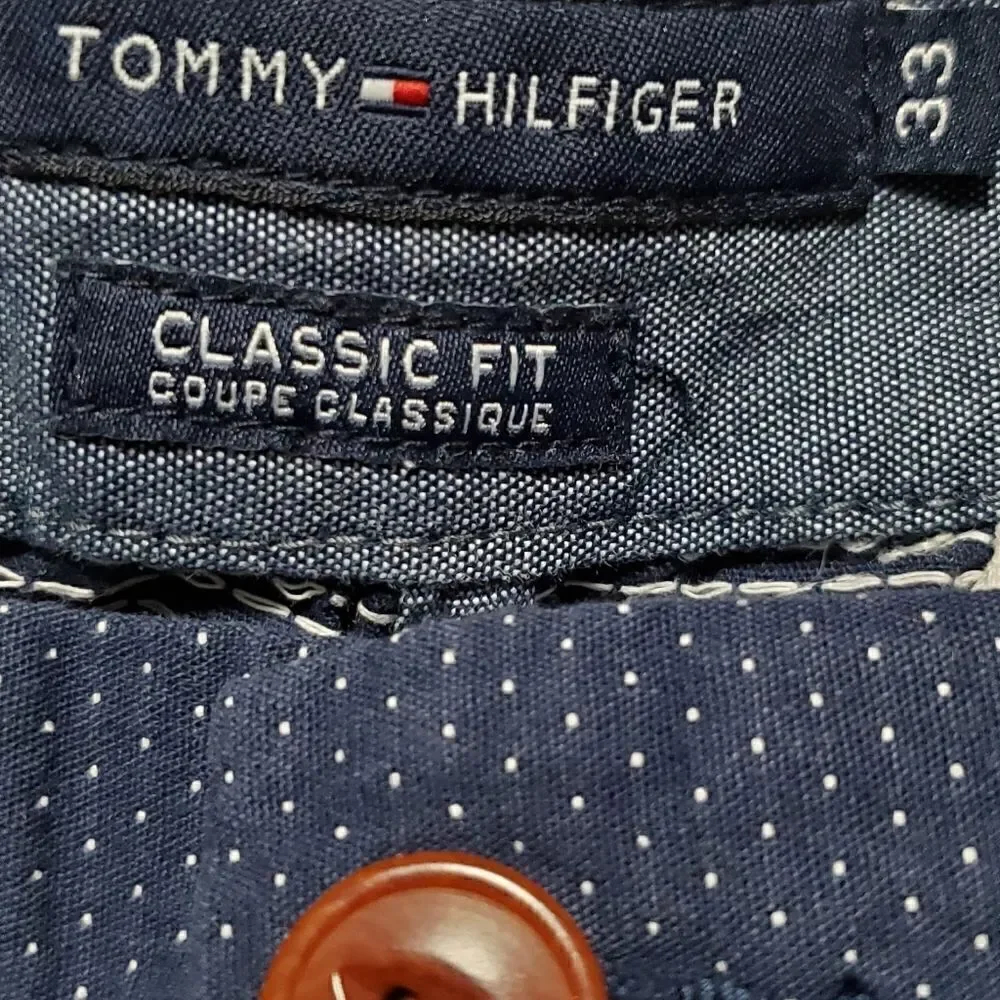 Tommy Hilfiger Blue Shorts with White Dots